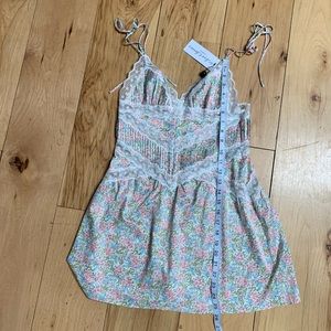 For Love and Lemons Farrah Slip Dress- NEW W TAGS